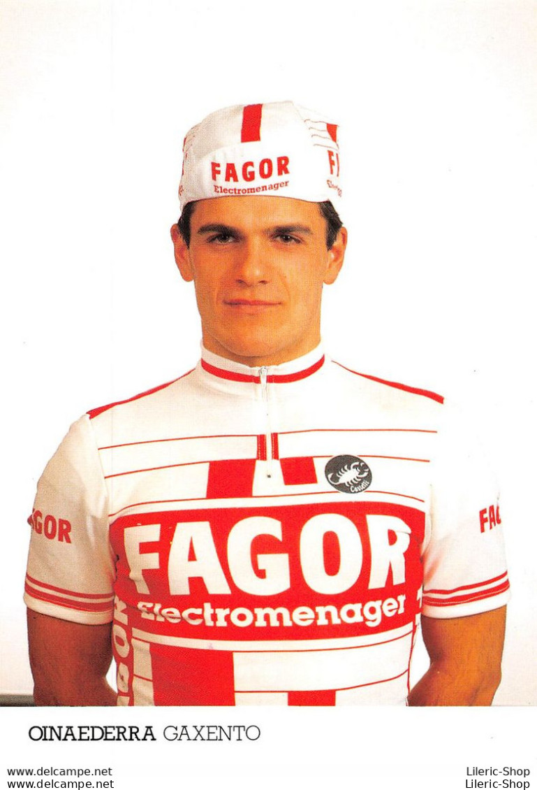 EQUIPE FAGOR 1987 - GAXENTO OINAEDERRA - PALMARES AU VERSO Cpm - Ciclismo