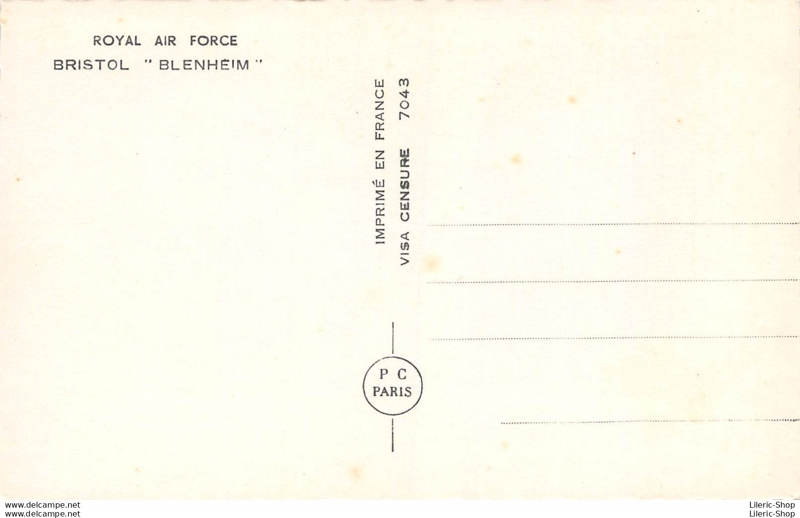 ROYAL AIR FORCE  BOMBARDIERS RAPIDES BRISTOL " BLENHEIM" VOLANT E FORMATION - 1919-1938