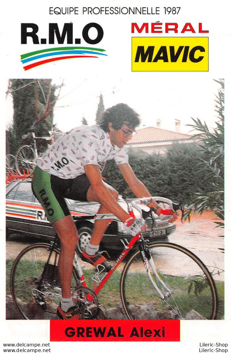 VELO / CYCLISME / EQUIPE R.M.O MERAL MAVIC 1987 - ALEXI GREWAL - PALMARES AU VERSO Cpm - Wielrennen