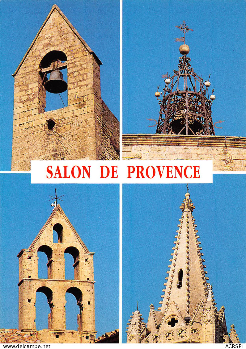 13 SALON DE PROVENCE Multivue Des Cloches Et Campaniles Carte Vierge Non Circulé (scan R/V) N° 6 \MO7021 - Salon De Provence