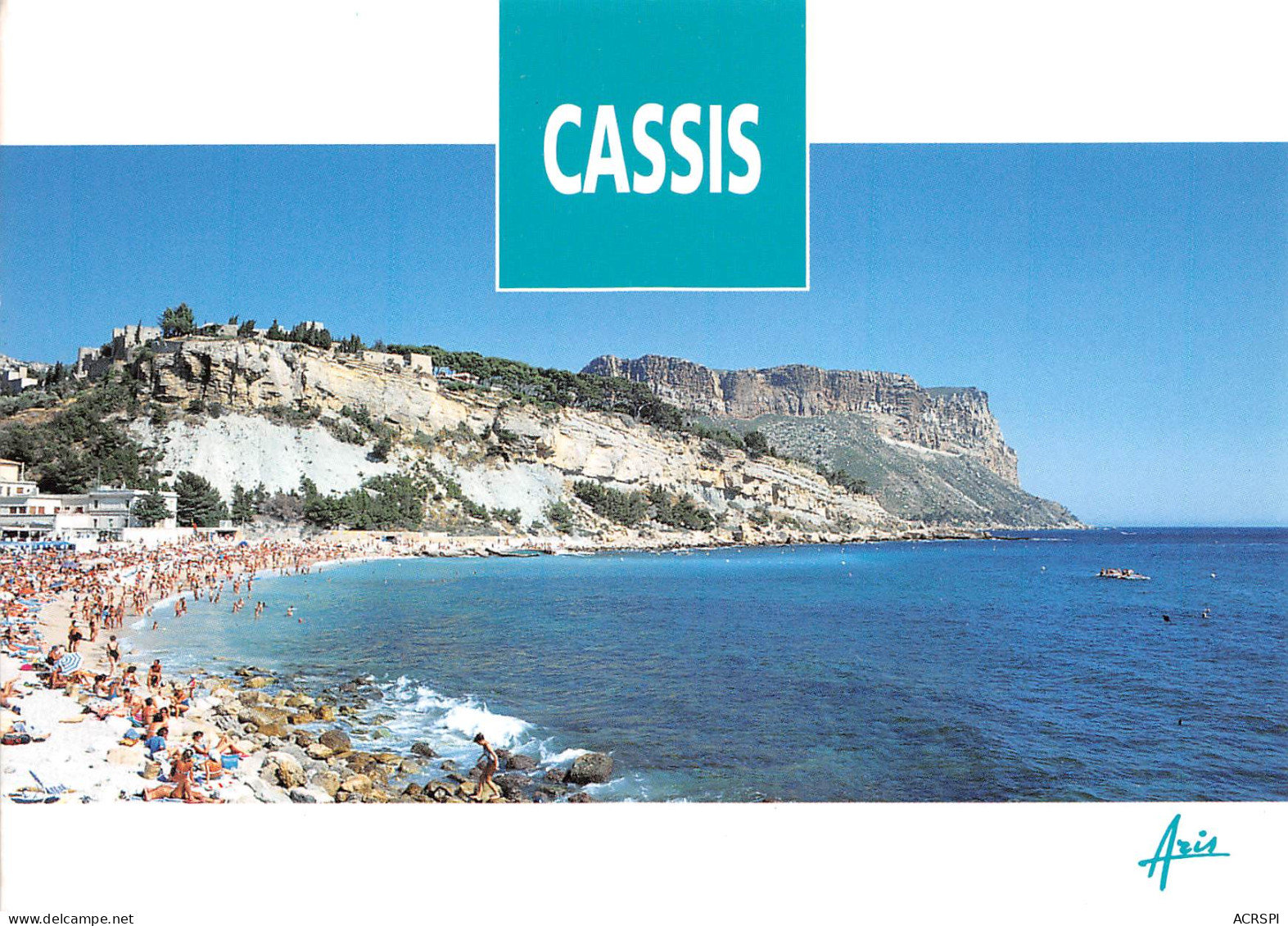 13 CASSIS La Plage Et Le Cap Canaille Carte Vierge Non Circulé (scan R/V) N° 53 \MO7021 - Cassis