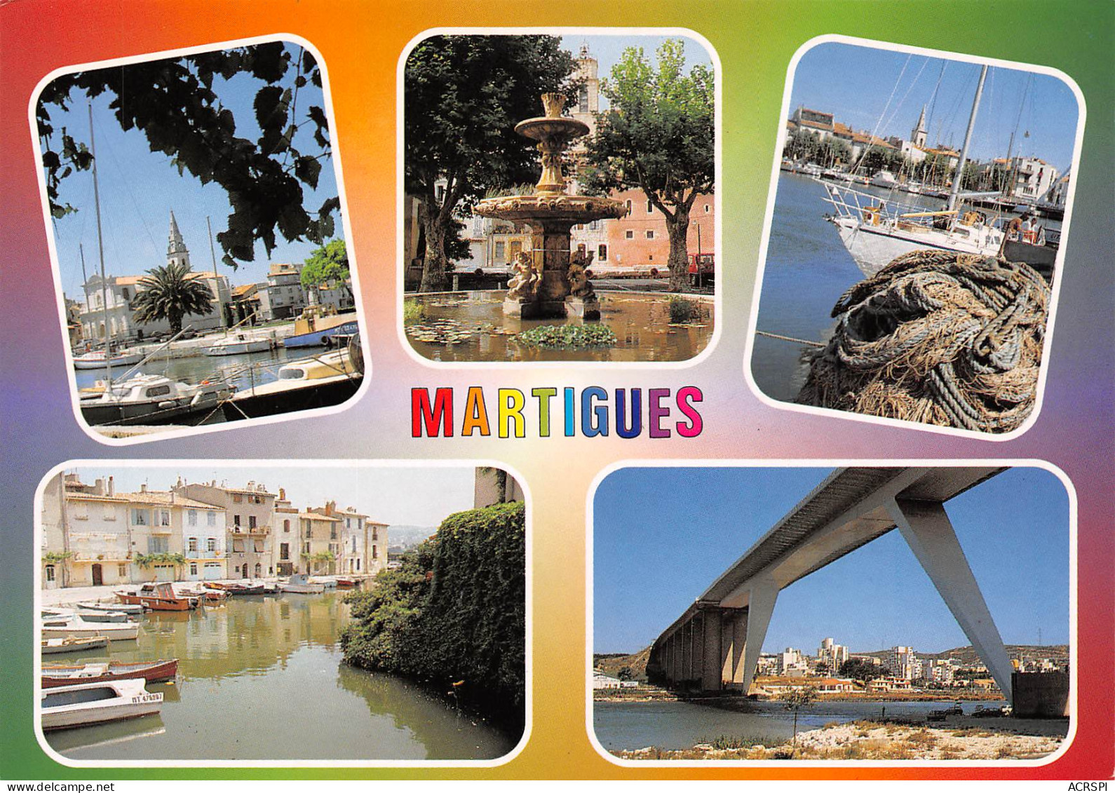 13 MARTIGUES Multivue Carte Vierge Non Voyagé (scan R\V )  N° 9 \MO7022 - Martigues