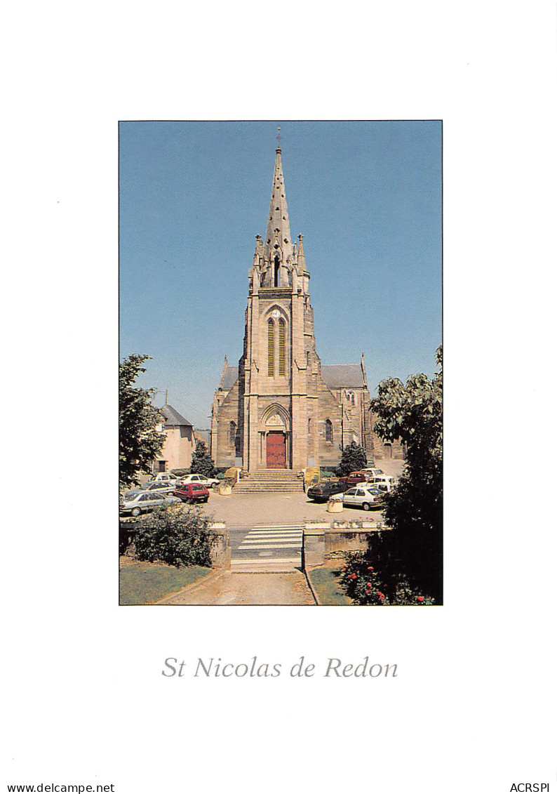 35 REDON église Saint Nicolas Carte Vierge Non Circulé (scan R/V) N° 54 \ MO7023 - Redon