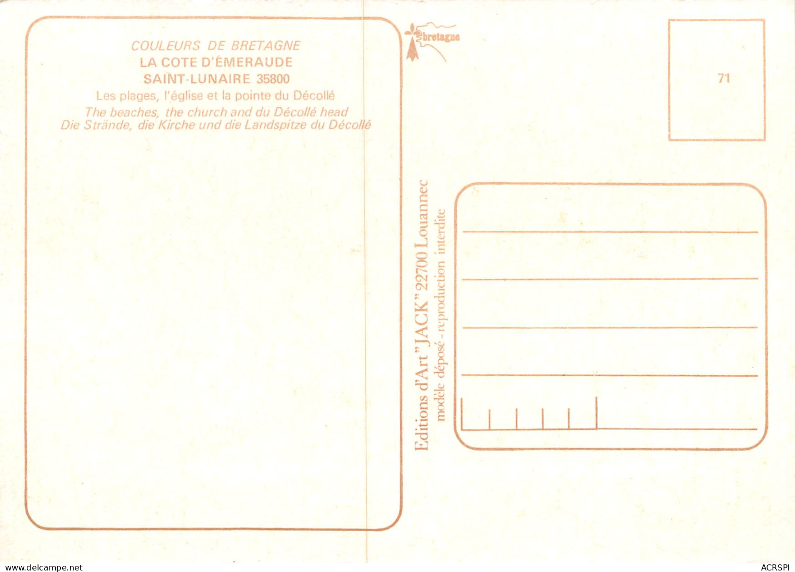 35 SAINT LUNAIRE Multivue  Carte Vierge Non Circulé (scan R/V) N° 63 \ MO7023 - Saint-Lunaire