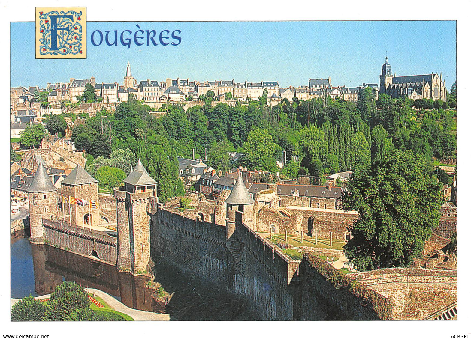 35 FOUGERES La Haute Ville  Carte Vierge Non Circulé (Scan R/V )n° 52 \MO7026 - Fougeres