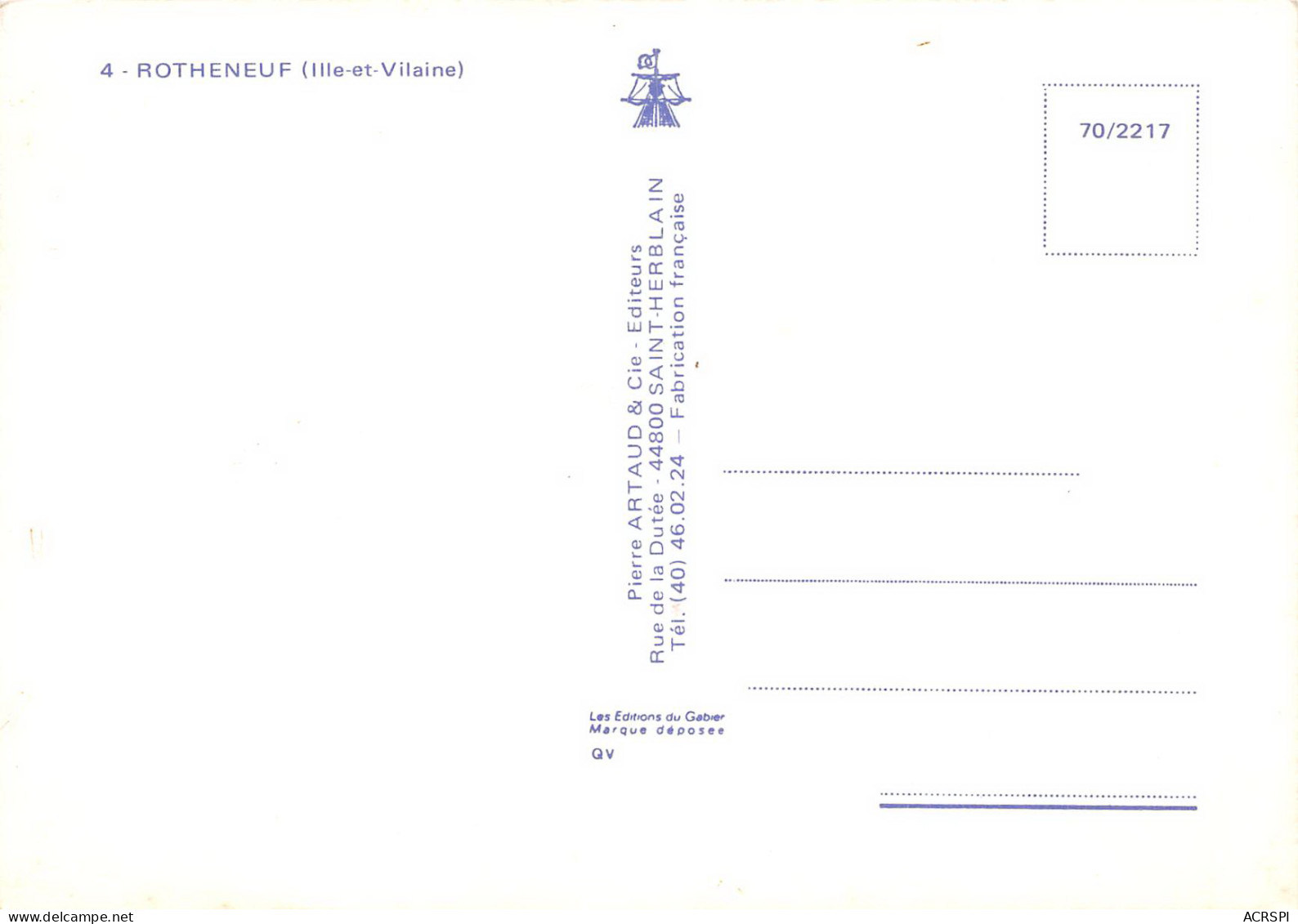 35 ROTHENEUF Multivue  Carte Vierge Non Circulé (Scan R/V ) N° 30 \MO7027 - Rotheneuf