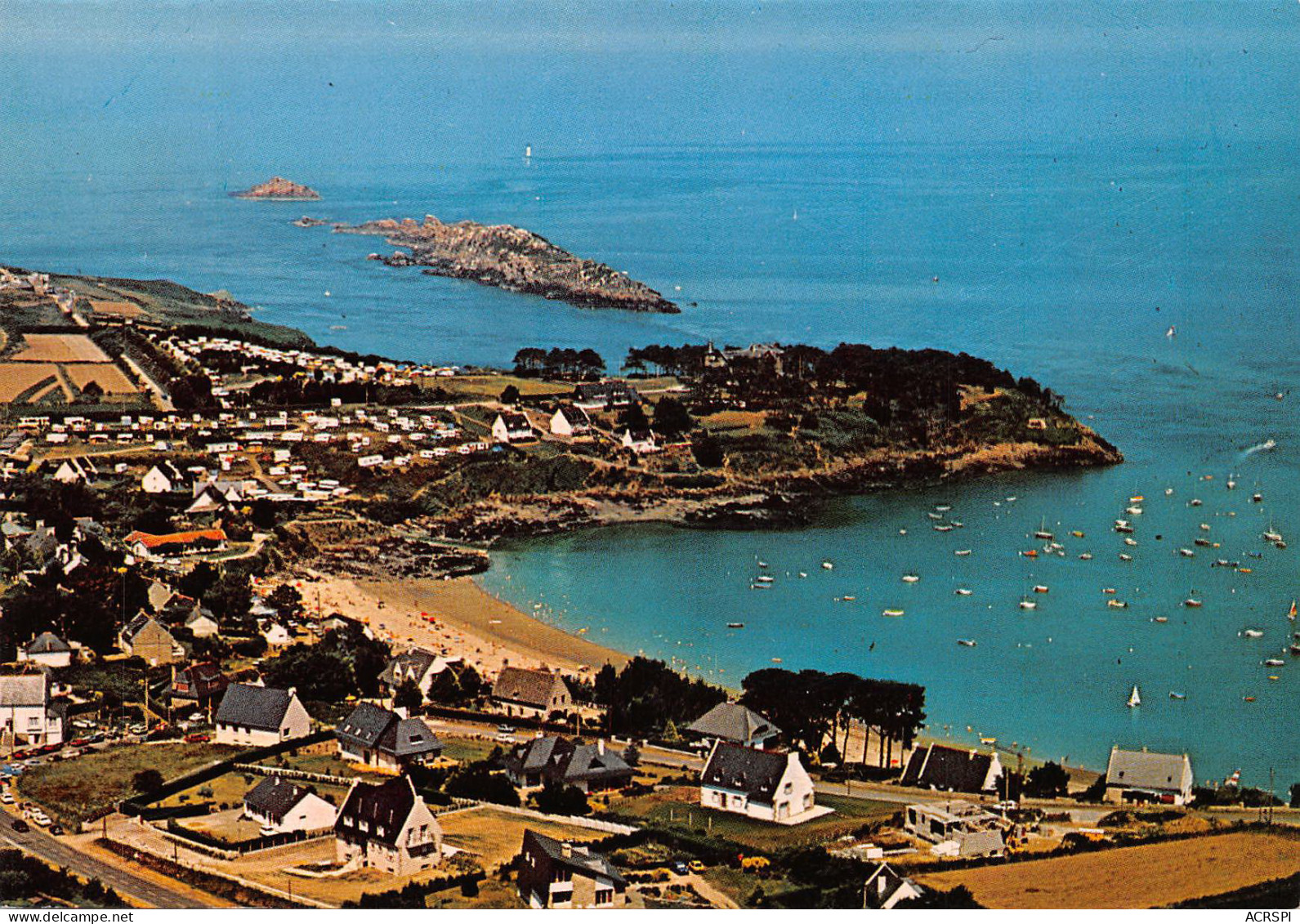 35 CANCALE  Plage De Port Mer Et Ile Des Landes  Carte Vierge Non Circulé (Scan R/V ) N° 59 \MO7027 - Cancale