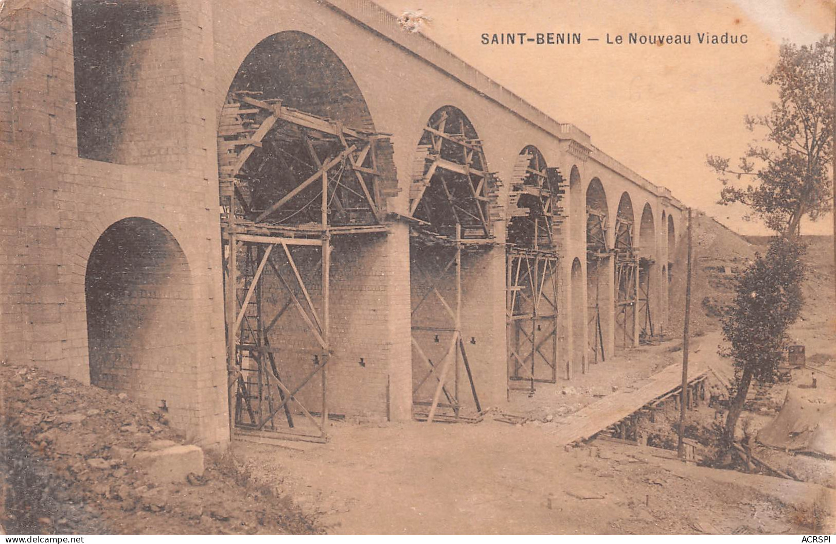 LE CATEAU - Le Viaduc De Saint Bénin Reconstruit (août 1919) Carte Vierge Non Circulé (Scans R/V) N° 28 \MO7028 - Le Cateau