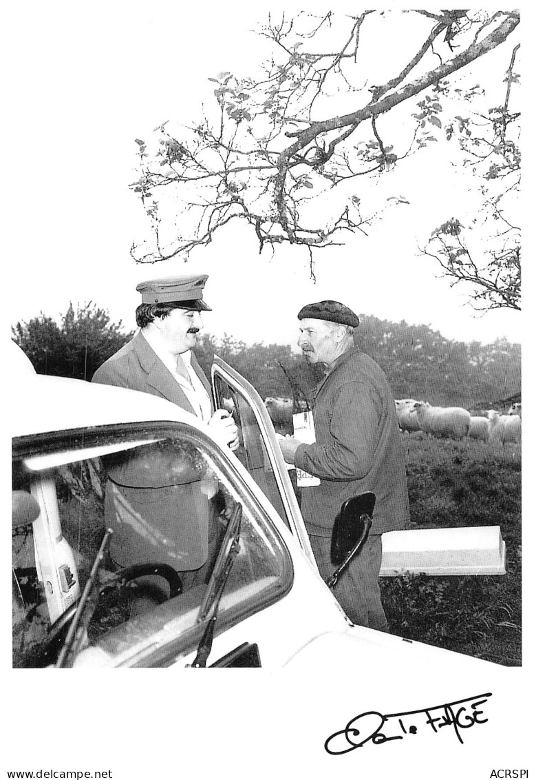 46 FIGEAC La Poste à Bouscarel JP AMAGAT Et André GASC En 1988 Cliché Claude FAGE  (Scans R/V) N° 2 \MO7028 - Figeac