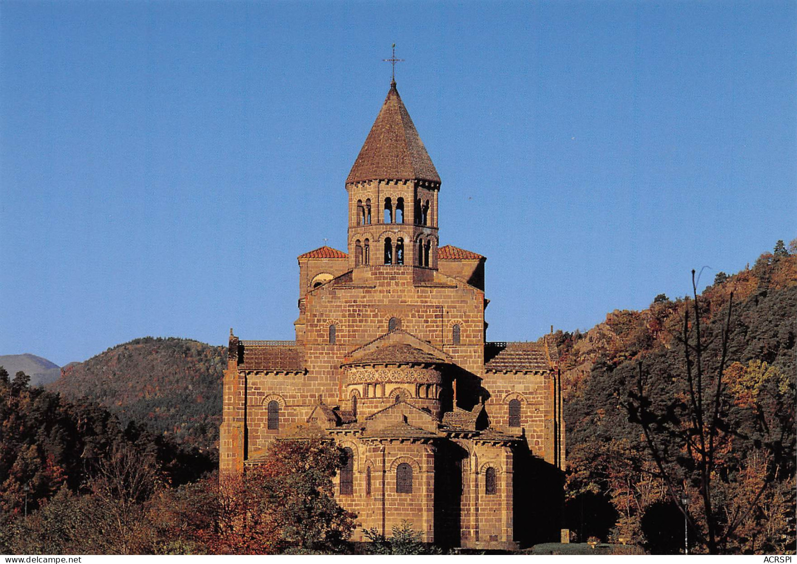 63 SAINT NECTAIRE L'église Romane Vue Du Chevet (Scans R/V) N° 6 \MO7030 - Saint Nectaire