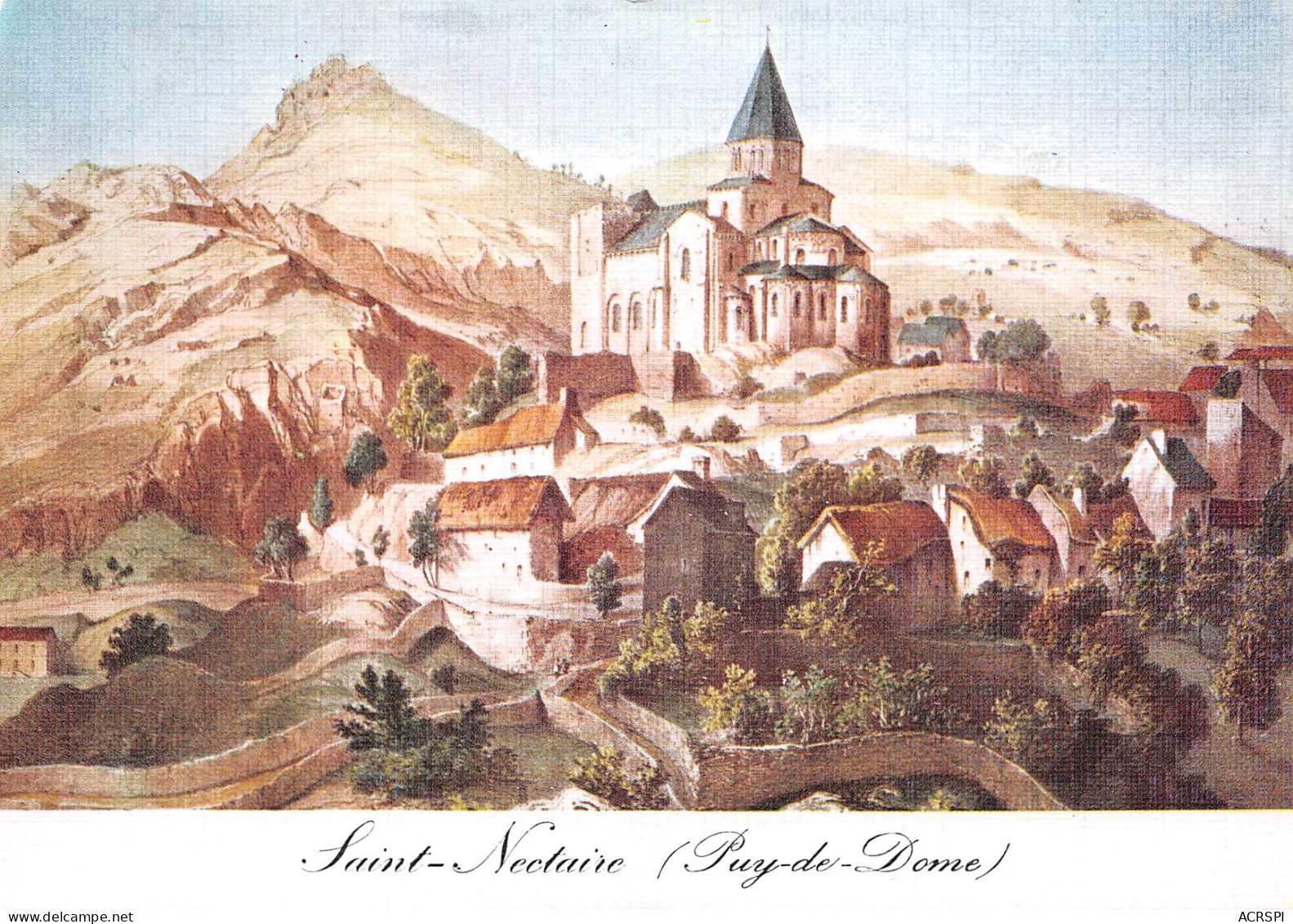 63 SAINT NECTAIRE   Au Temps Jadis Vue Générale  De La Ville Carte Vierge Non Voyagé  (Scans R/V) N° 61 \MO7030 - Saint Nectaire