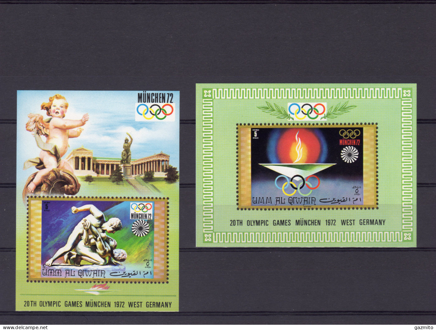 Umm Al Qiwain 1971, Olympic Games In Munich, 2 Block - Zomer 1972: München