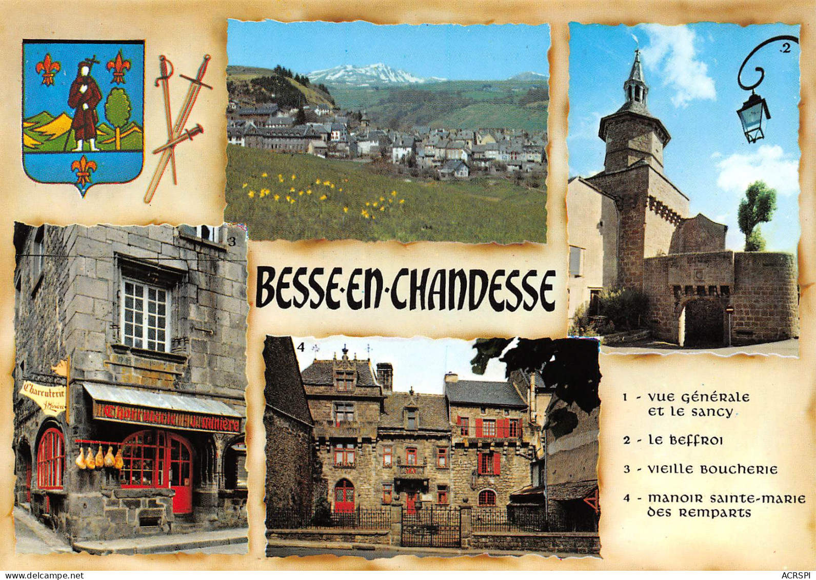 63 BESSE EN CHANDESSE Multivue Carte Vierge Non Circulé  (Scans R/V) N° 17 \MO7039 - Besse Et Saint Anastaise