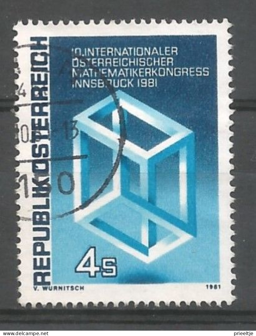 Austria - Oostenrijk 1981 Cube Impossible Y.T. 1509 (0) - Oblitérés