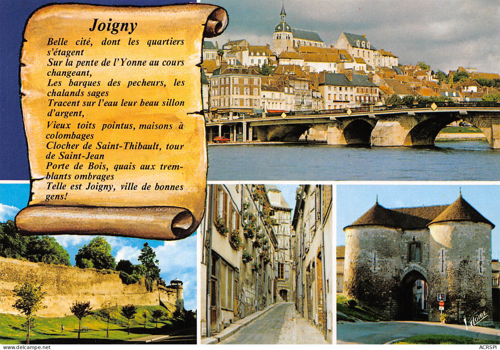 89 JOIGNY Multivue Carte Vierge Non Circulé éditions Valoire (Scans R/V) N° 27 \MO7047 - Joigny