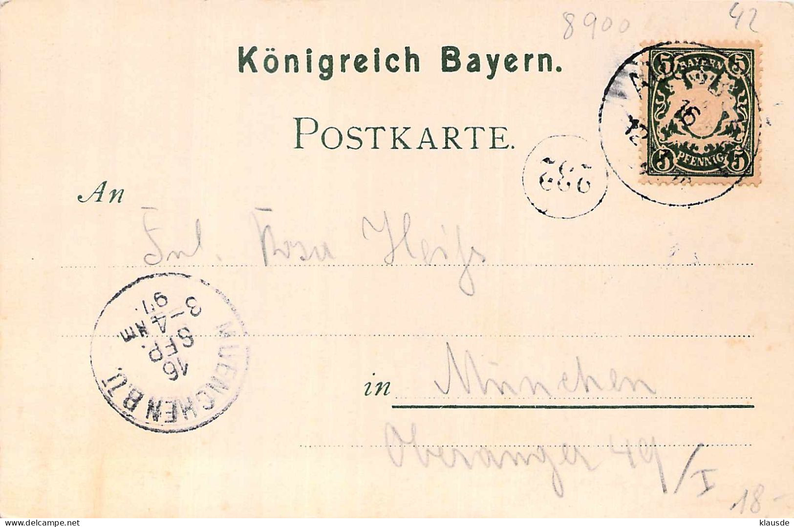 Gruss Aus Augsburg Jacobsplatz Gel.1897 AKS - Augsburg