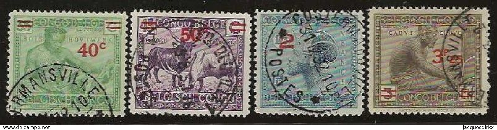 Congo   .   OBP    .  159/161A  .    O       .    Gestempeld    .   /    . Oblitéré - Used Stamps