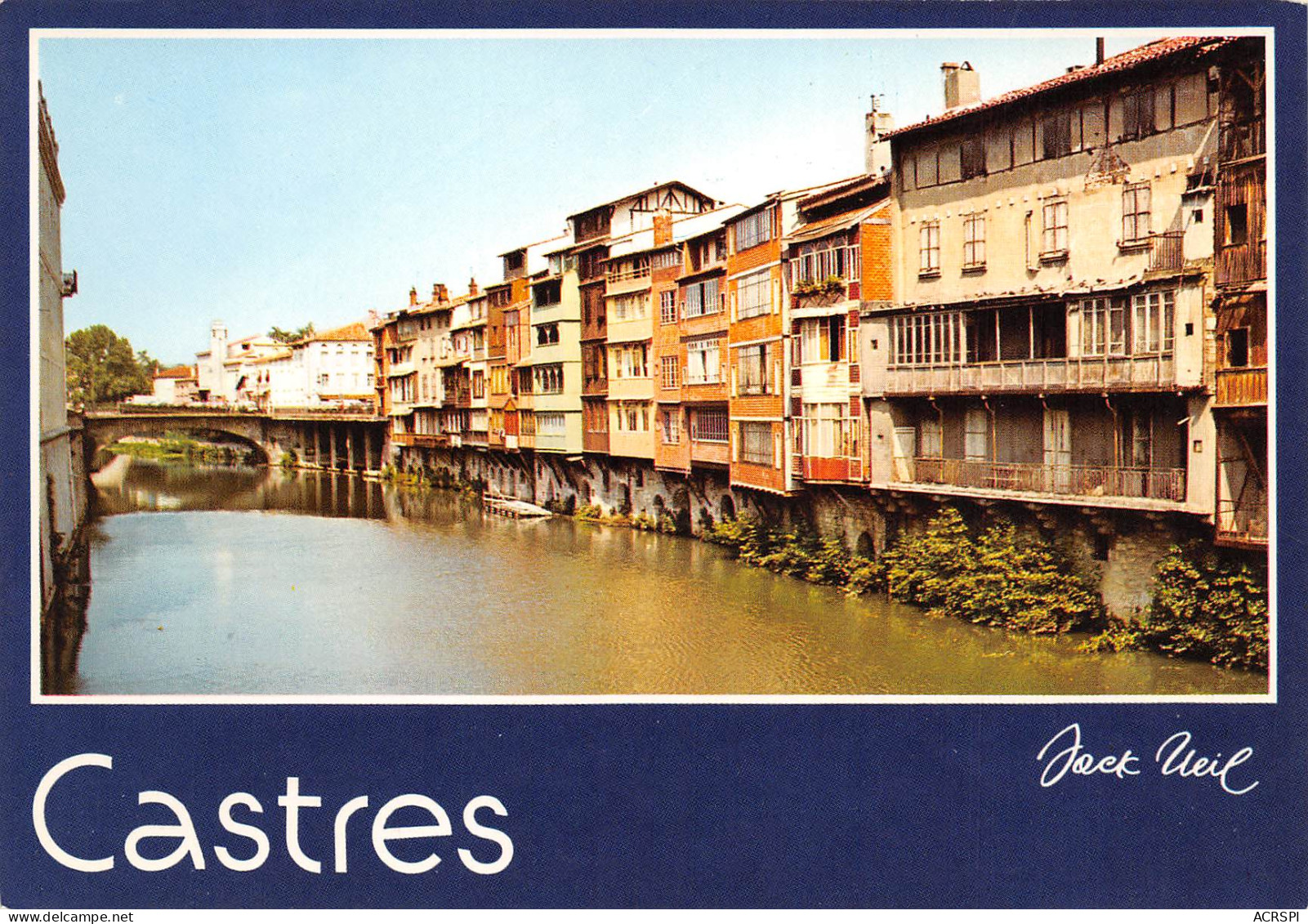 81 CASTRES Maisons Sur L'Agout Carte Vierge Non Circulé édition AS (Scans R/V) N° 26 \MO7051 - Castres