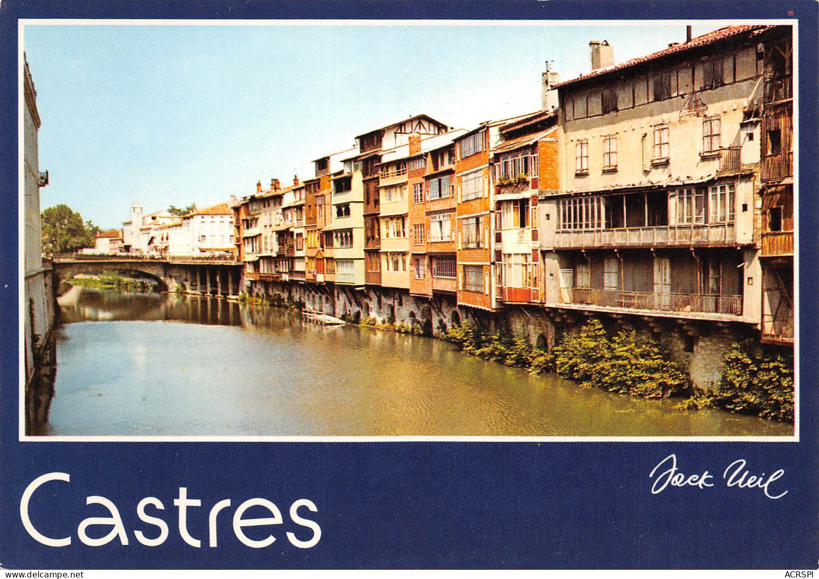 81 CASTRES Maisons Sur L'Agout Carte Vierge Non Circulé édition AS (Scans R/V) N° 27 \MO7051 - Castres