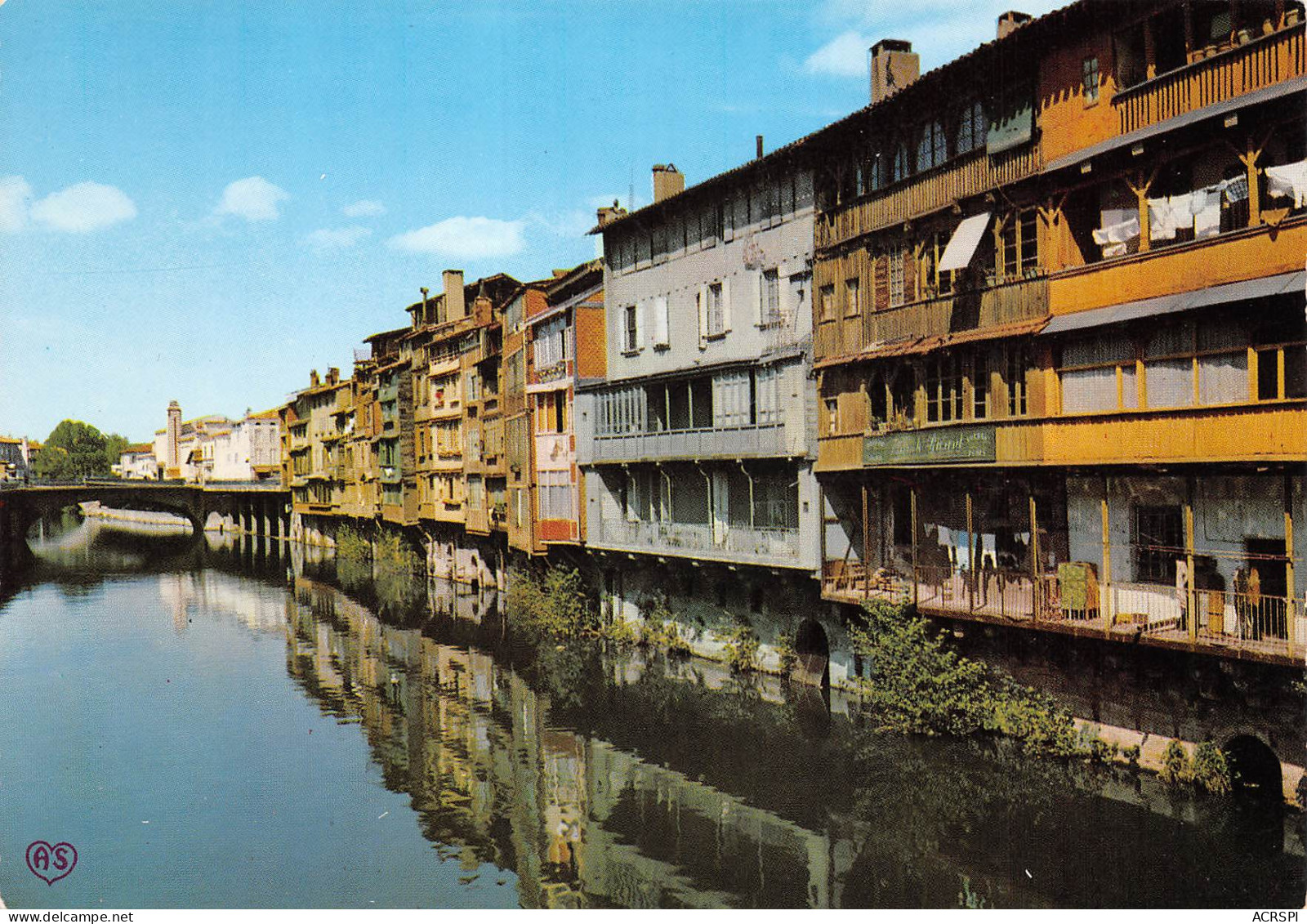 81 CASTRES Vieilles Maisons Au Bord De L'Agout Carte Vierge Non Circulé édition AS (Scans R/V) N° 31 \MO7051 - Castres