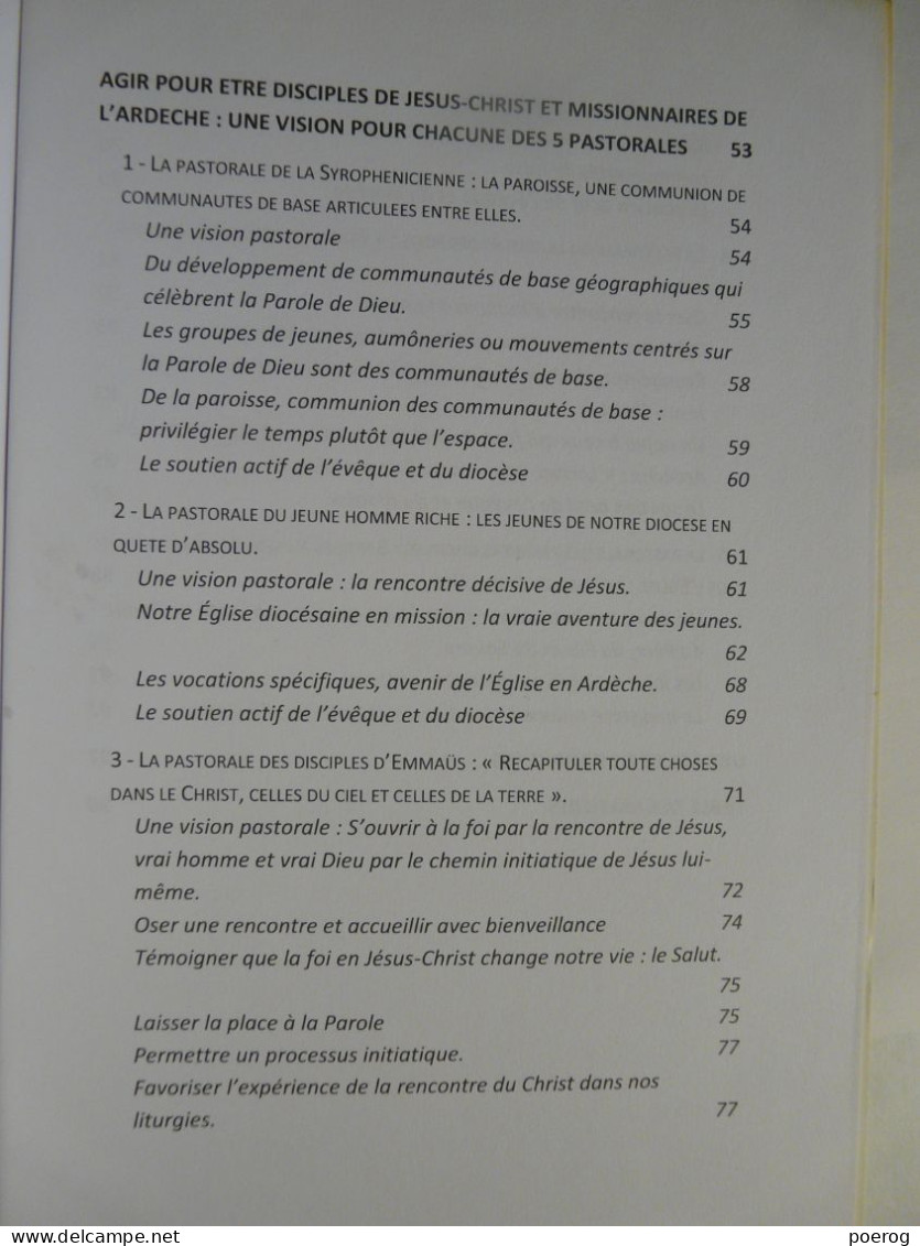 ARDECHE - LETTRE PASTORALE DE MGR JEAN LOUIS BALSA - DISCIPLES DE JESUS CHRIST & MISSIONNAIRES EN ARDECHE - VIVIERS 2019 - Godsdienst