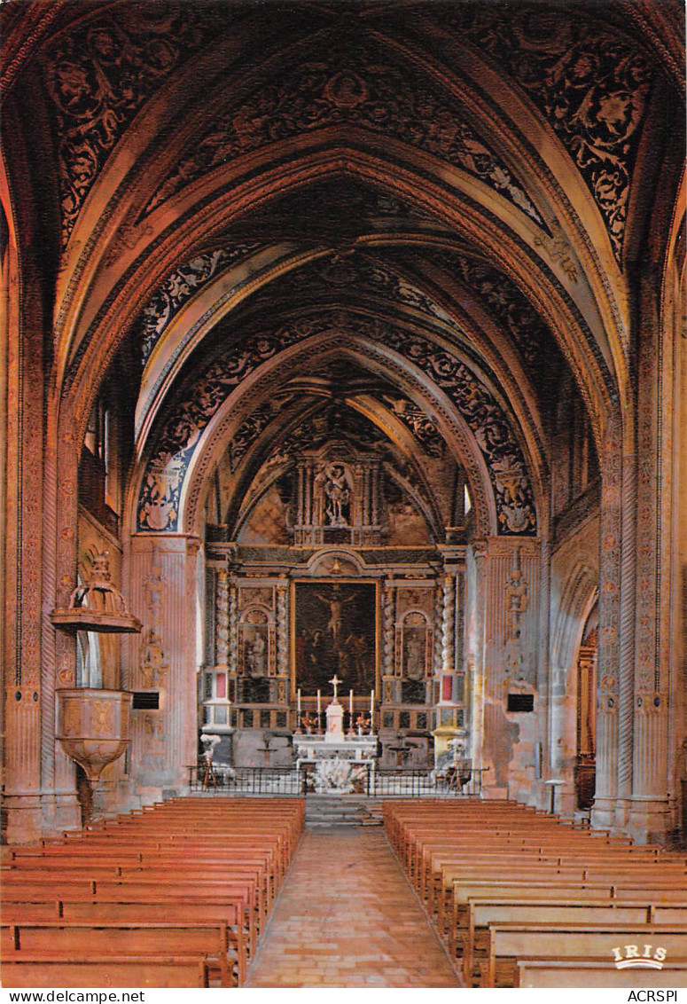 81 Cordes-sur-Ciel Intérieur De L'église Carte Vierge édition CAP Théojac (Scans R/V) N° 62 \MO7052 - Cordes