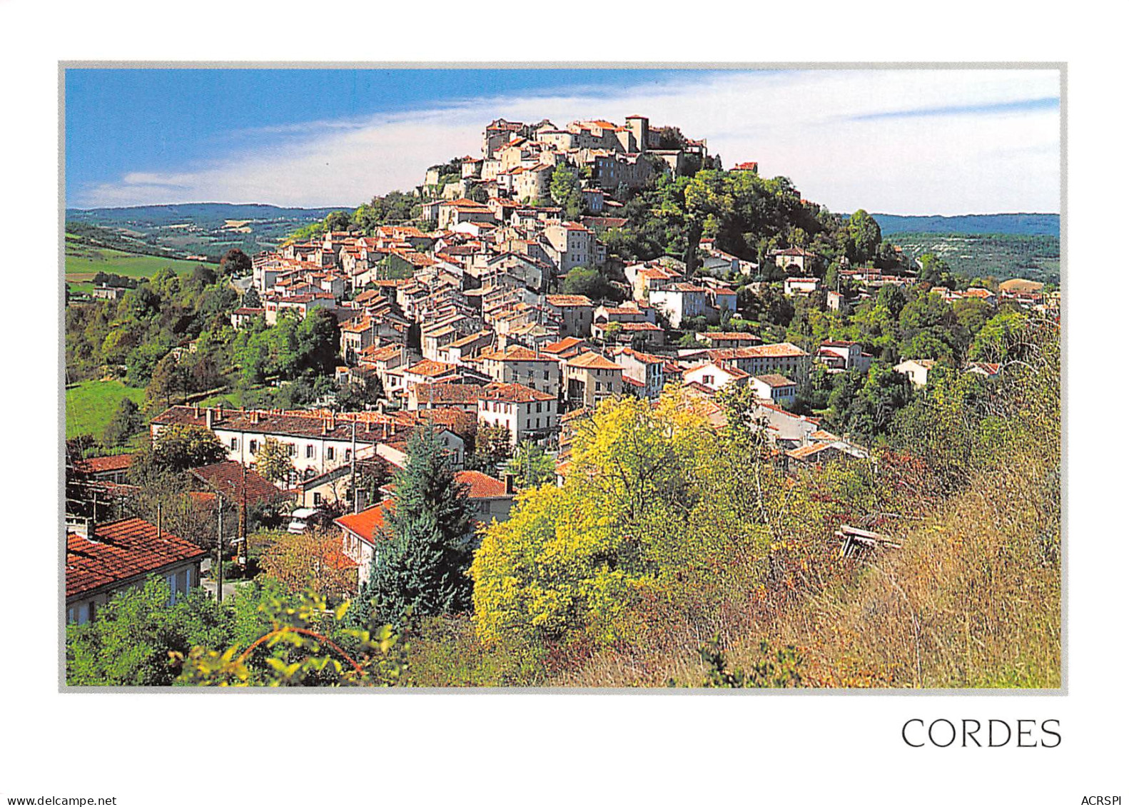 81 CORDES Sur CIEL Vue Générale Vallée Du Cérou Carte Vierge Non Circulé édition Cim (Scans R/V) N° 14 \MO7053 - Cordes