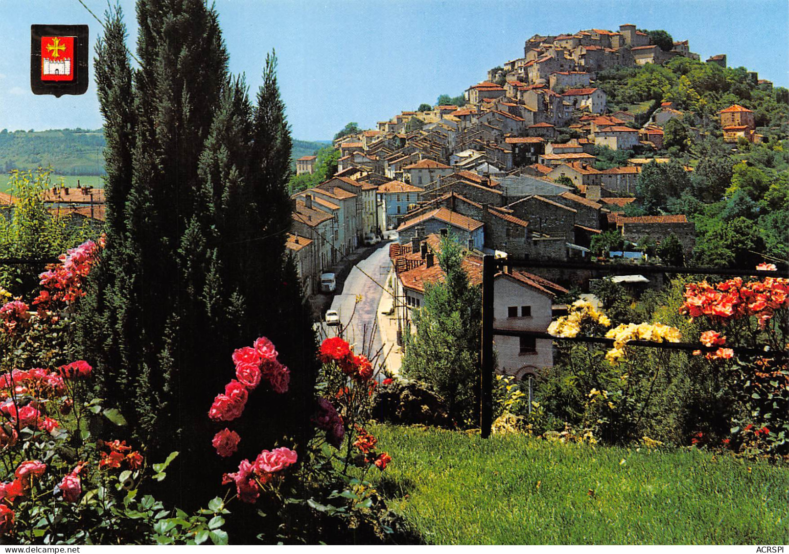 81 CORDES Sur CIEL Vue Générale  Carte Vierge Non Circulé édition DINO (Scans R/V) N° 18 \MO7053 - Cordes