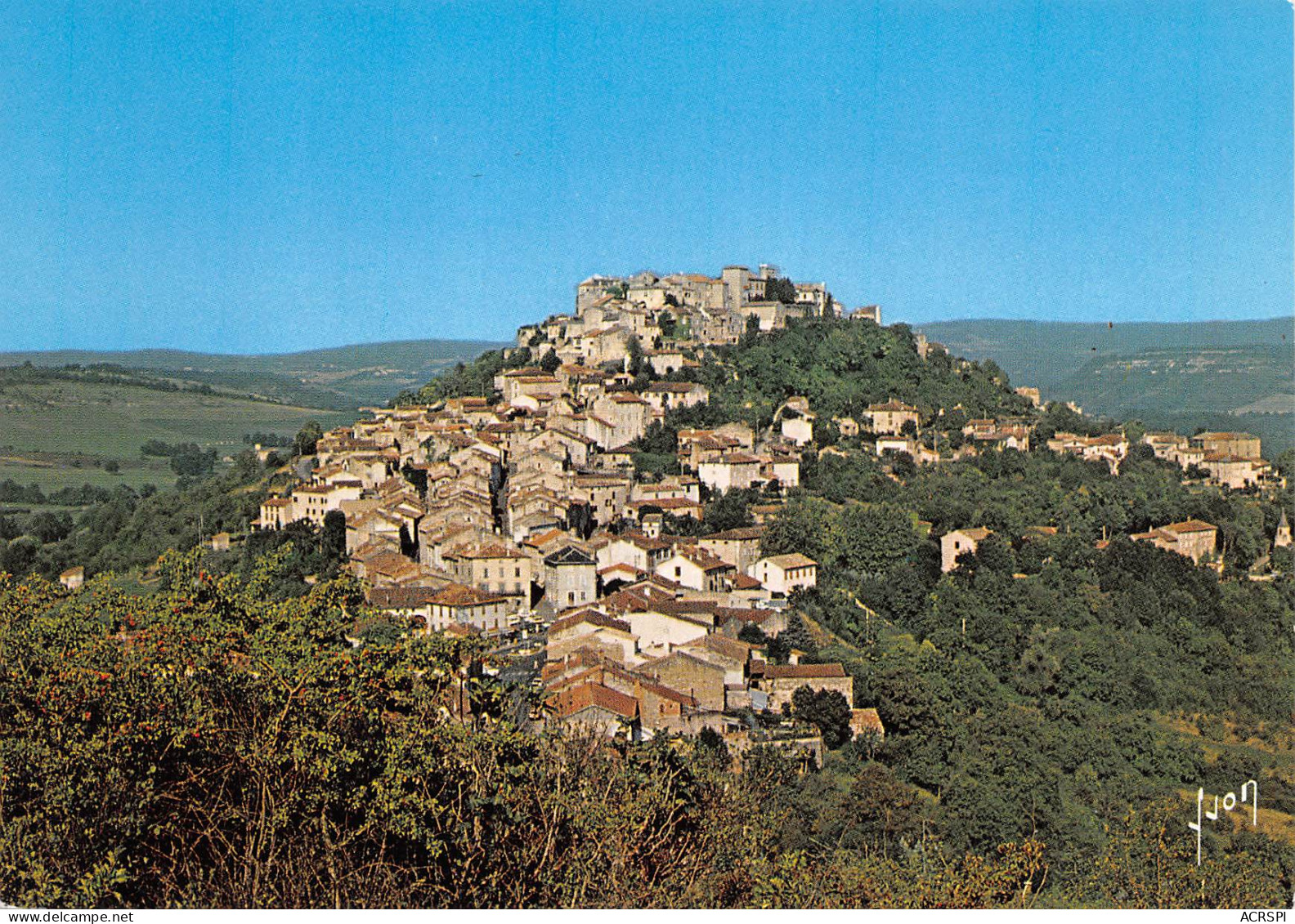 81 CORDES Sur CIEL Vue  Générale Carte Vierge Non Circulé édition Yvon (Scans R/V) N° 24 \MO7053 - Cordes