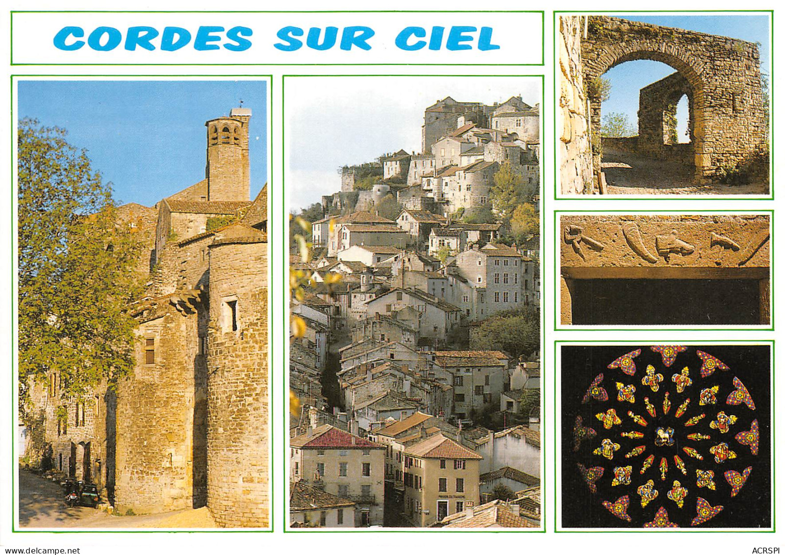 81 CORDES Sur CIEL Multivue Carte Vierge Non Circulé édition CELY  (Scans R/V) N° 49 \MO7053 - Cordes