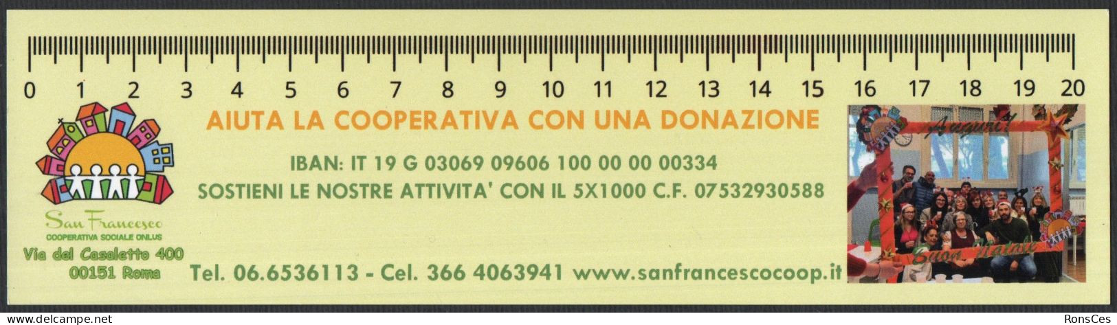 ITALIA - SEGNALIBRO / BOOKMARK - COOPERATIVA SOCIALE ONLUS SAN FRANCESCO - I - Bookmarks