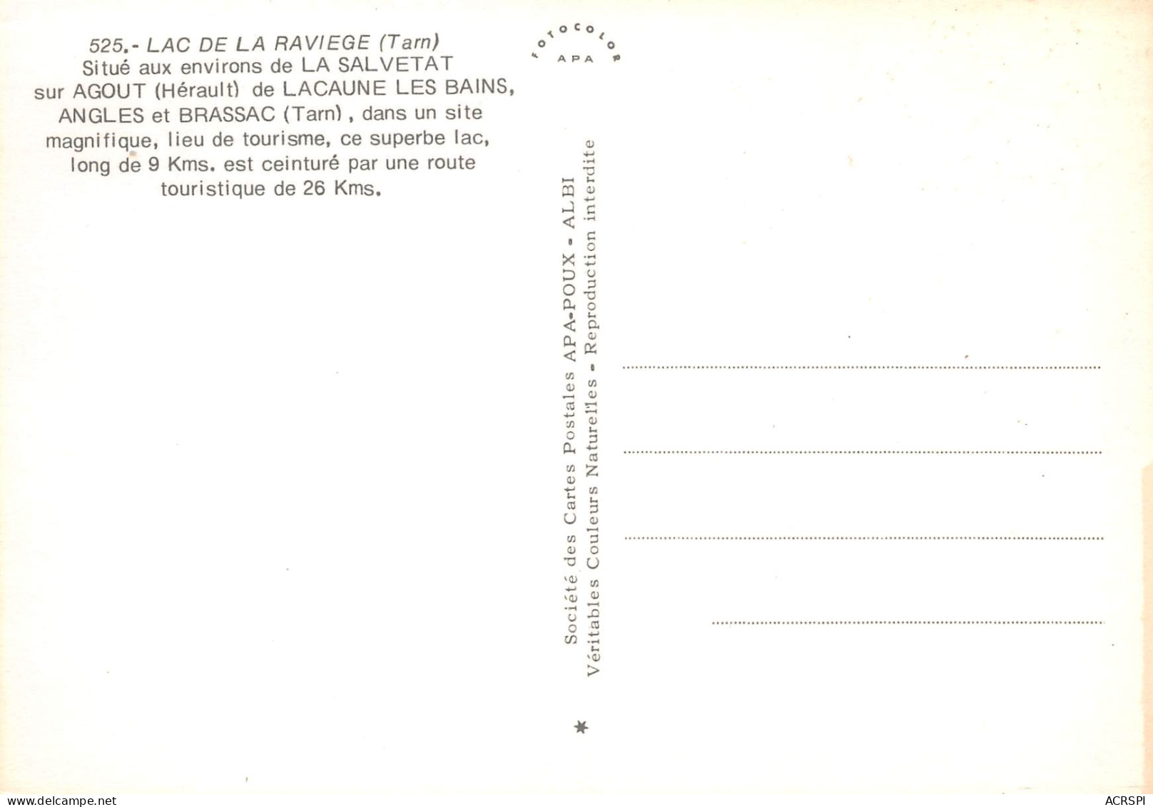 81 ANGLES LA RAVIEGE La Location De Barques Voiliers Pédalos Carte Vierge éditions AS (Scans R/V) N° 44 \MO7054 - Angles