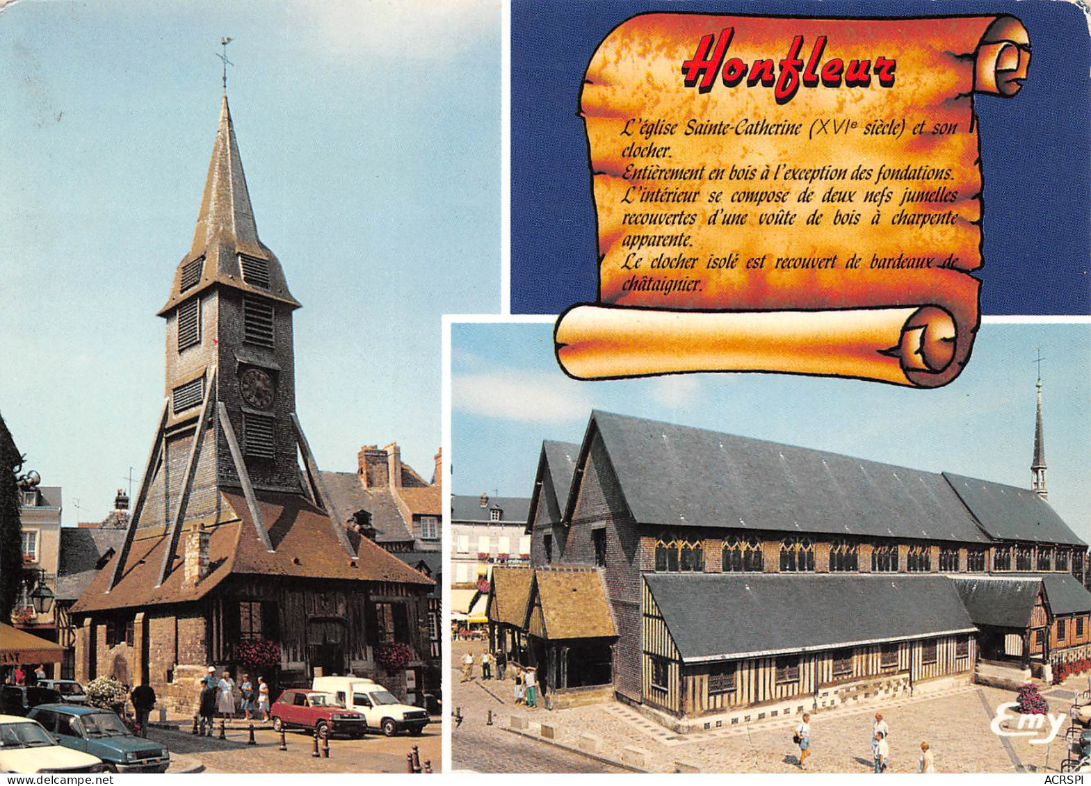 14 HONFLEUR église Sainte Catherine  éditions Le Goubey (Scans R/V) N° 58 \MO7055 - Honfleur