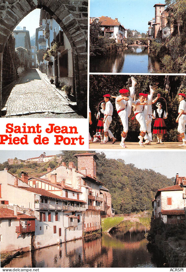 64 SAINT JEAN PIED DE PORT Multivue Carte Vierge Non Circulé édition Lavielle (Scans R/V) N° 54 \MO7056 - Saint Jean Pied De Port