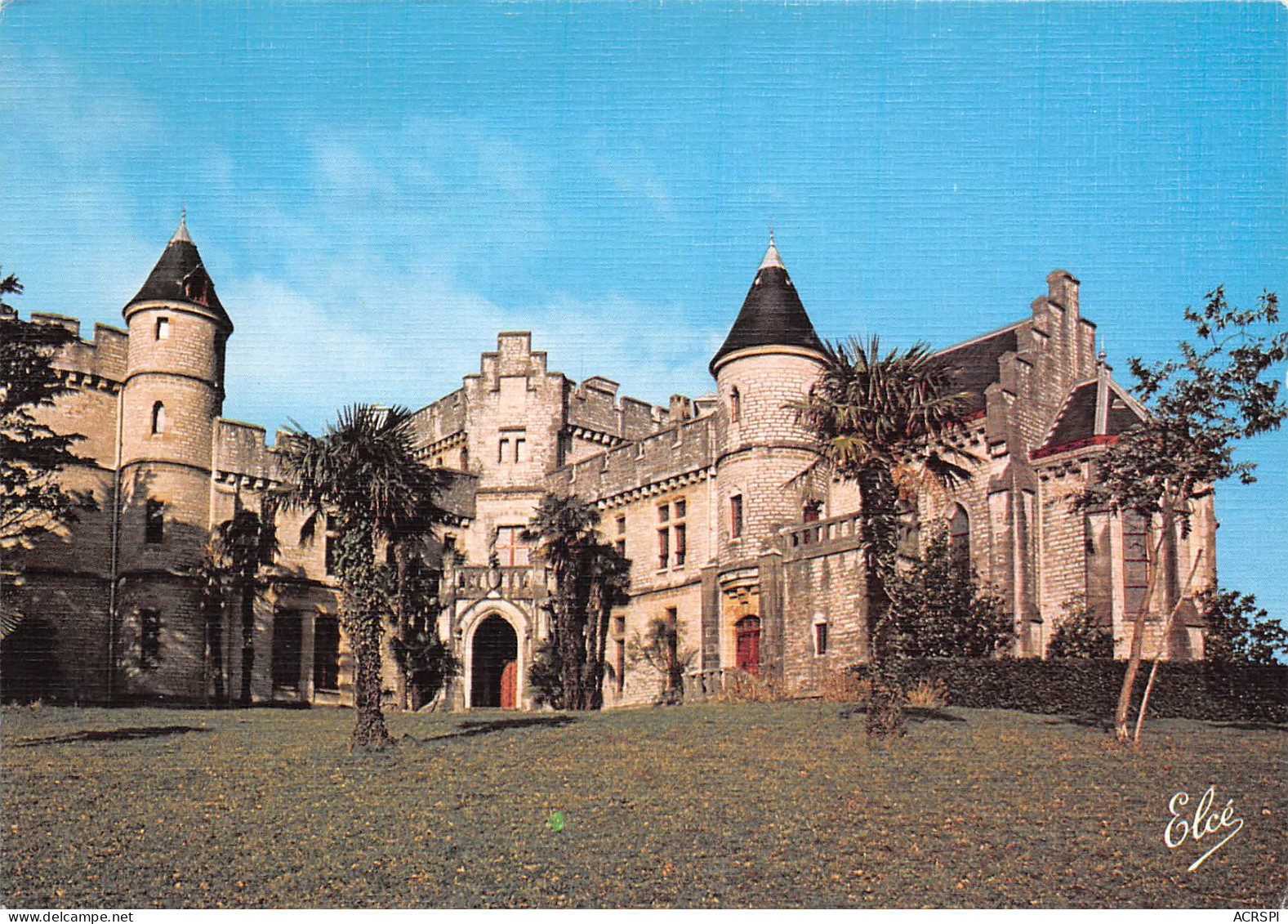64 HENDAYE  Le Chateau Abbadia Carte Vierge Non Circulé éditions Elcé (Scans R/V) N° 29 \MO7059 - Hendaye