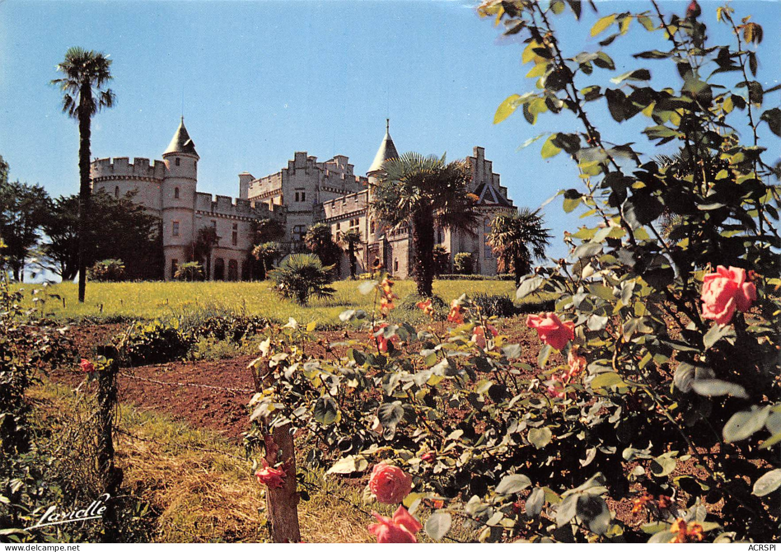 64 HENDAYE  Le Chateau Abbadia à La Frontière Carte Vierge Non Circulé éditions LavielleColor (Scans R/V) N° 30 \MO7059 - Hendaye