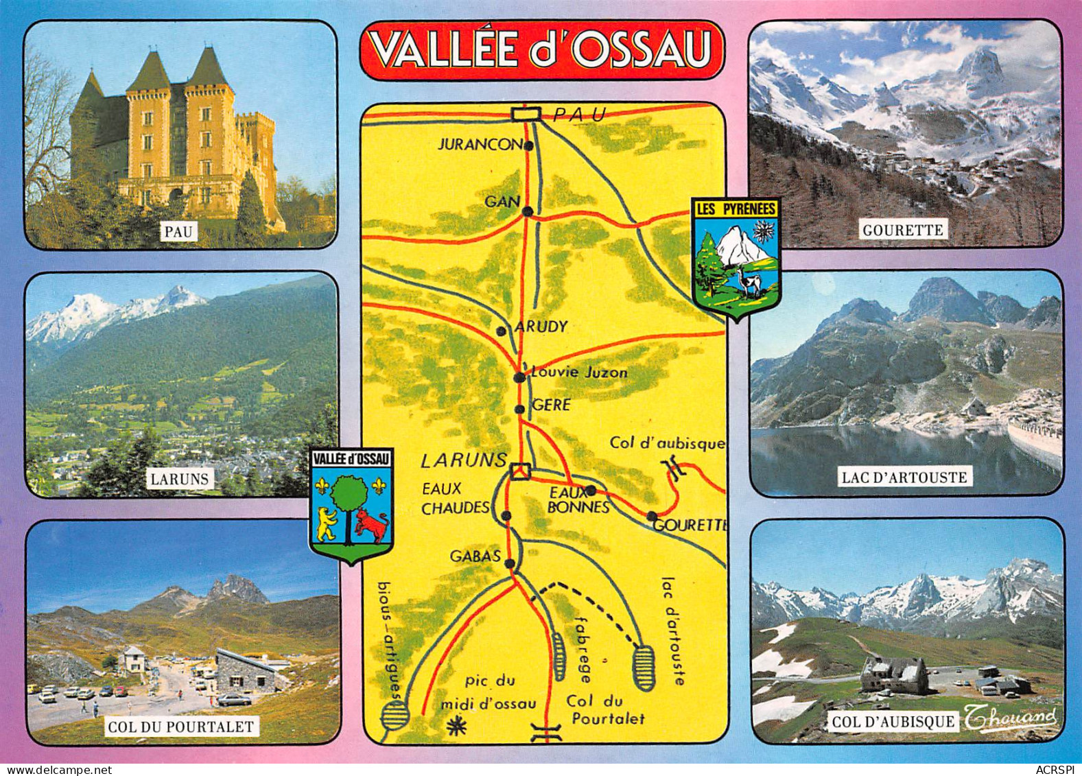 64 LARUNS Vallée D'Ossau Carte Vierge Non Circulé édition Thouand  (Scans R/V) N° 68 \MO7059 - Laruns