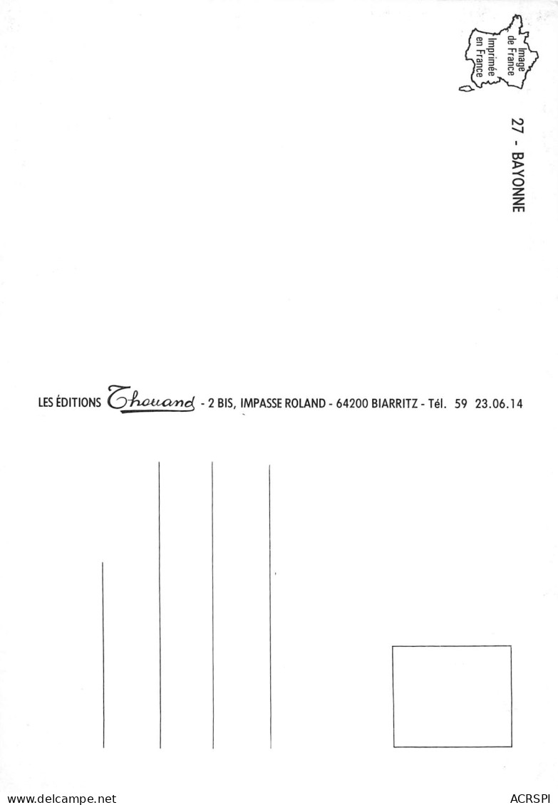 64 BAYONNE Vue Générale Panoramique Aérienne Carte Vierge Non Circulé éditions Thouand(Scans R/V) N° 24 \MO7060 - Bayonne