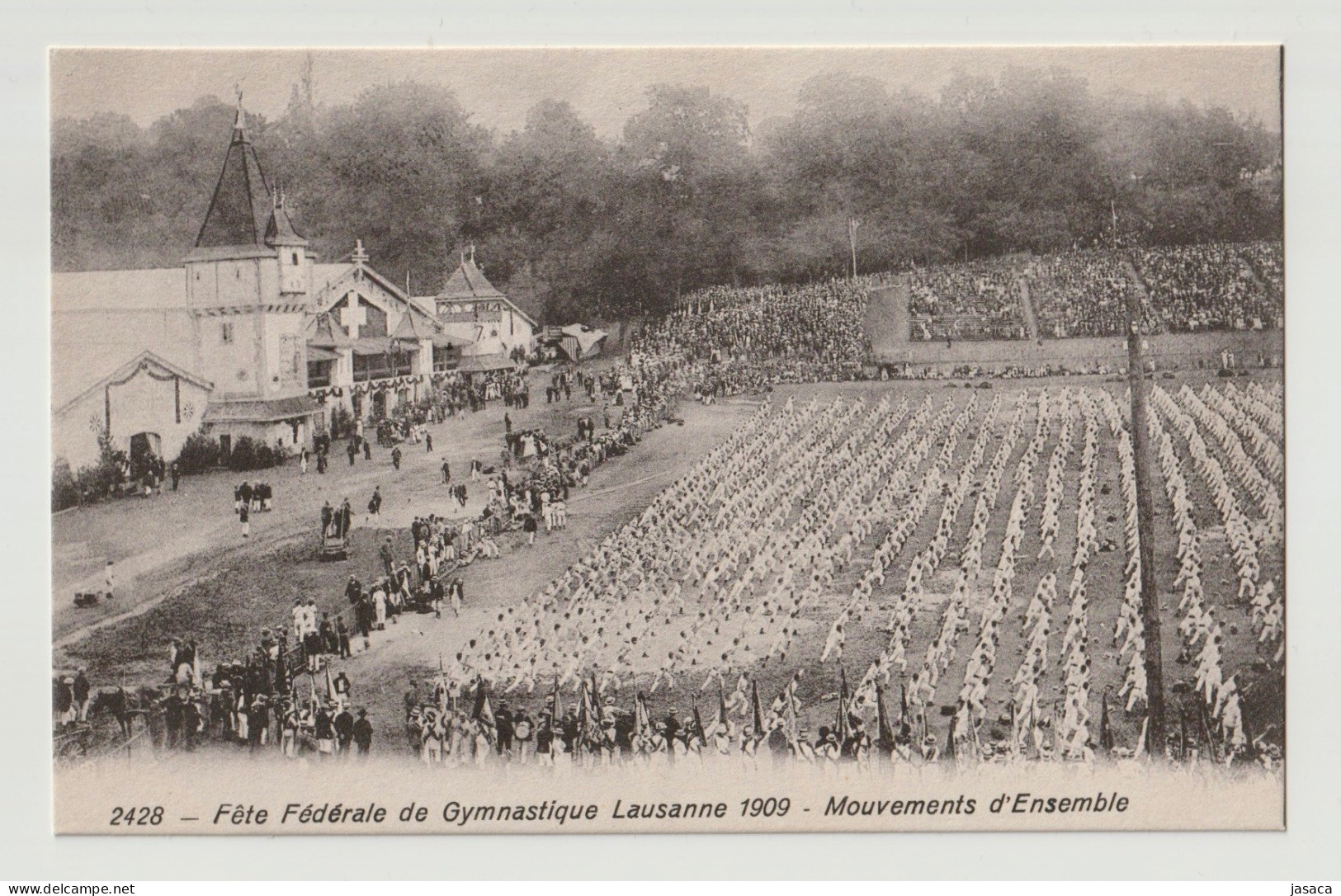 Fête Fédérale De Gymnastique, LAUSANNE 1909 - Mouvements D'ensemble Et Cantine - Lausanne