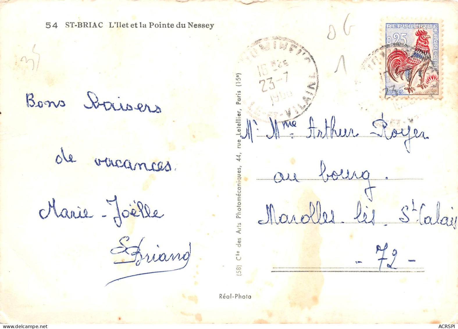 35 SAINT BRIAC L'ilet Et La Pointe Du Nessey éditions  Cap  (Scans R/V) N° 35 \MO7068 - Saint-Briac