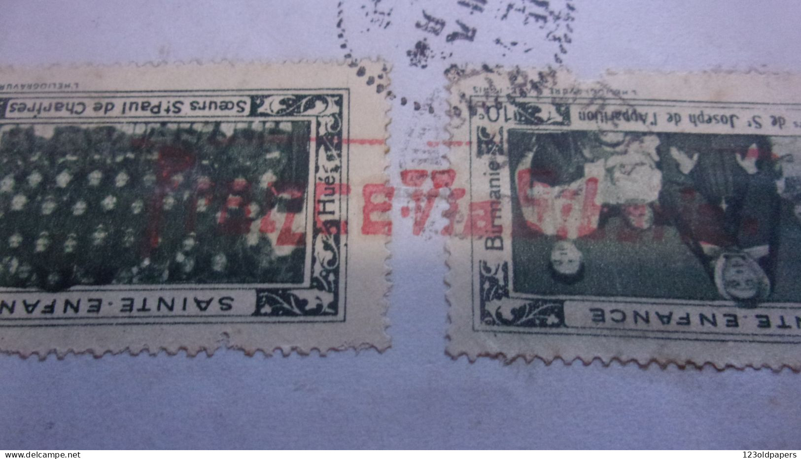 Enveloppe Chine FRANCE VIA SIBERIA VERS PRADES 66  CACHET ROUGE TIMBRES CHINA - 1912-1949 Republic