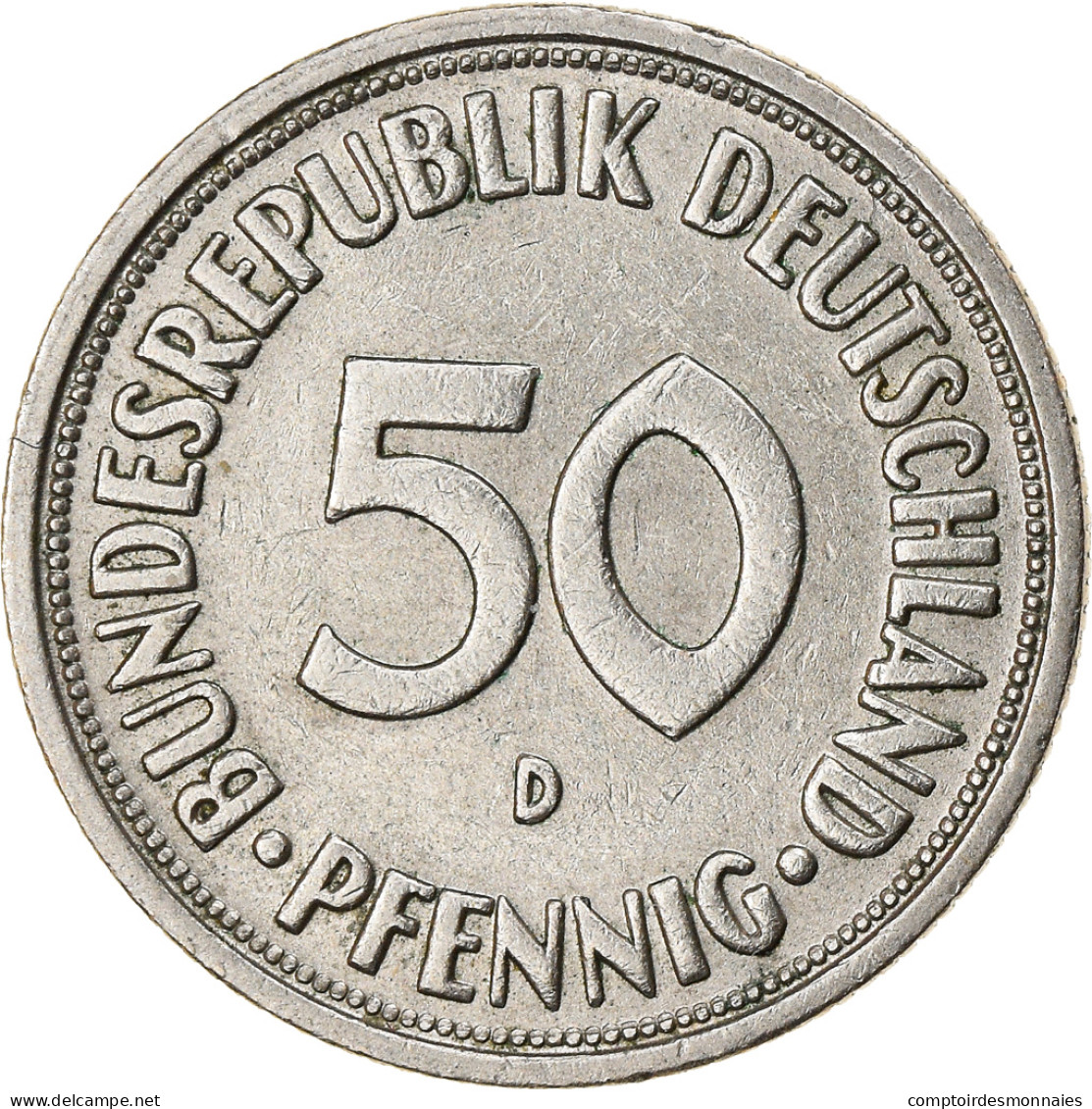 Monnaie, République Fédérale Allemande, 50 Pfennig, 1967, Munich, TTB - 50 Pfennig