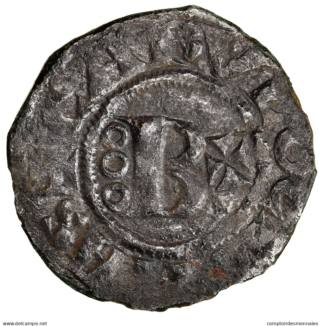 Monnaie, France, Bourgogne, Hugues IV, Denier, 1218-1272, Châlon, TTB, Argent - Other & Unclassified