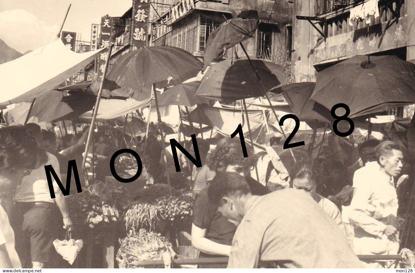HONG KONG MARCHE 1960 - PHOTO D'EPOQUE 12,5x9 Cms - Asia