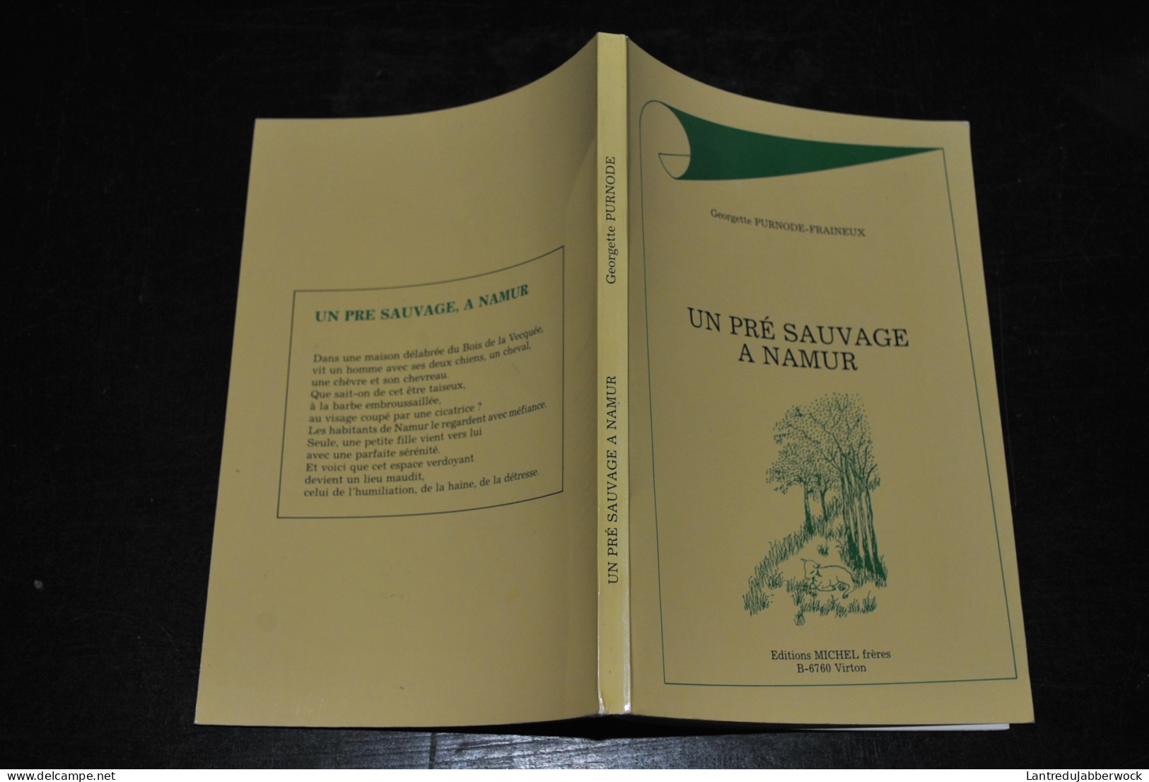 Georgette PURNODE-FRAINEUX Un Pré Sauvage à Namur Ed. Michel Frères Virton 1989 Régionalisme Littérature Régionaliste - Belgien