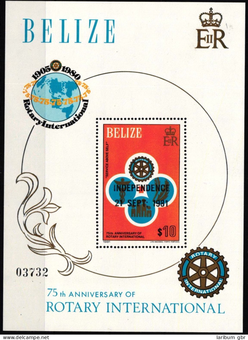 Belize Block 39 Postfrisch Rotary Club #ND007 - Belize (1973-...)