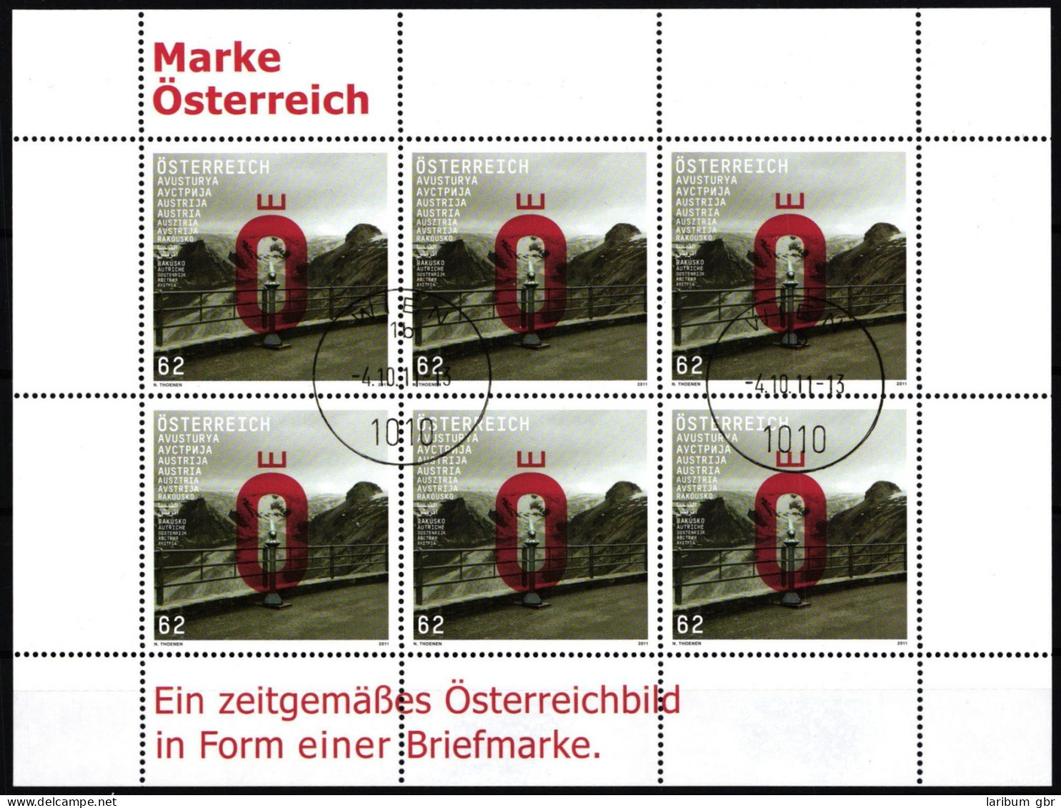 Österreich 2962 Gestempelt Als Kleinbogen Mit Ersttagsstempel #ND070 - Altri & Non Classificati