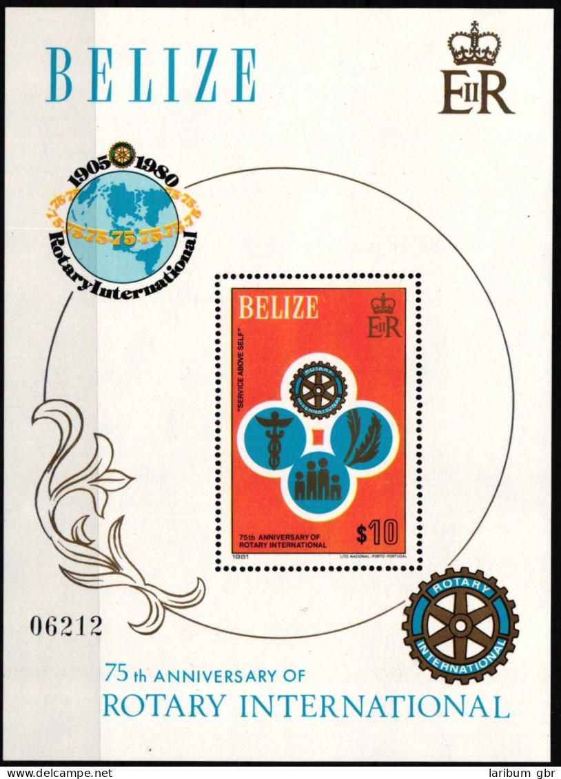 Belize Block 31 Postfrisch Rotary Club #ND006 - Belize (1973-...)