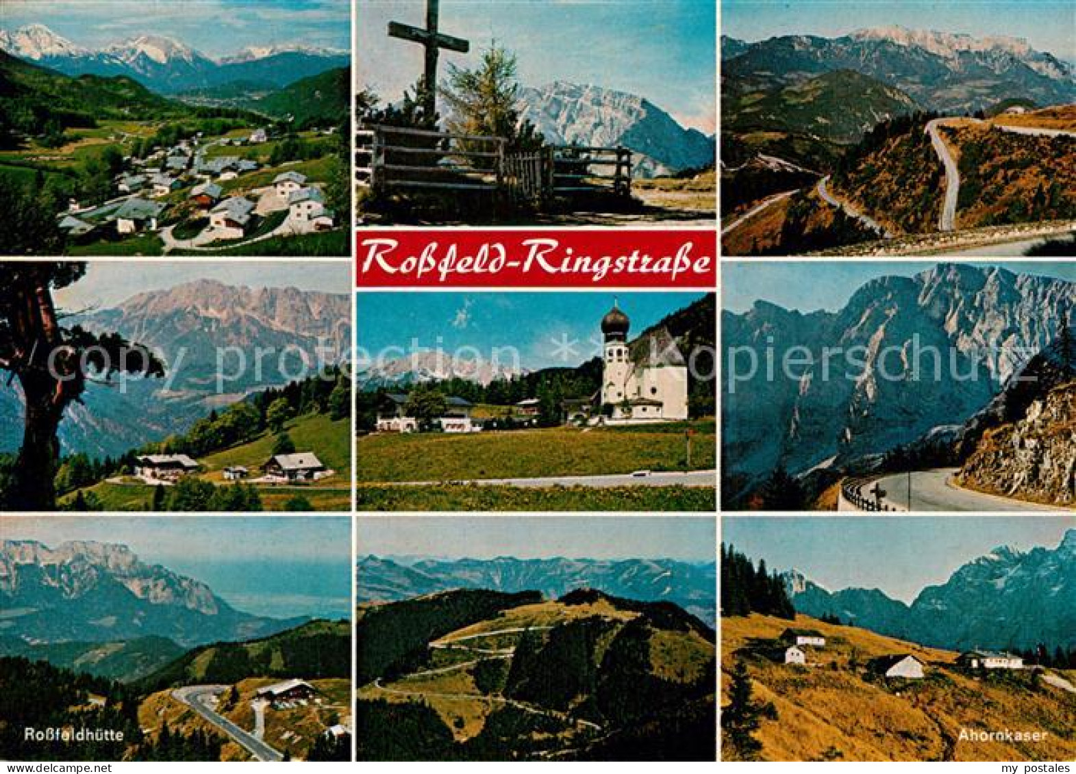 73295835 Berchtesgaden Panorama Kreuz Rossfeld Ringstrasse Kirche Rossfeldhuette - Berchtesgaden