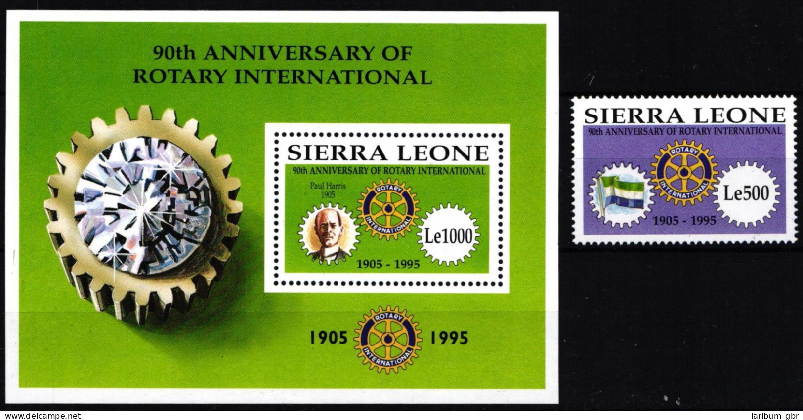 Sierra Leone Block 275 + 2380 Postfrisch Rotary Club #ND052 - Sierra Leone (1961-...)